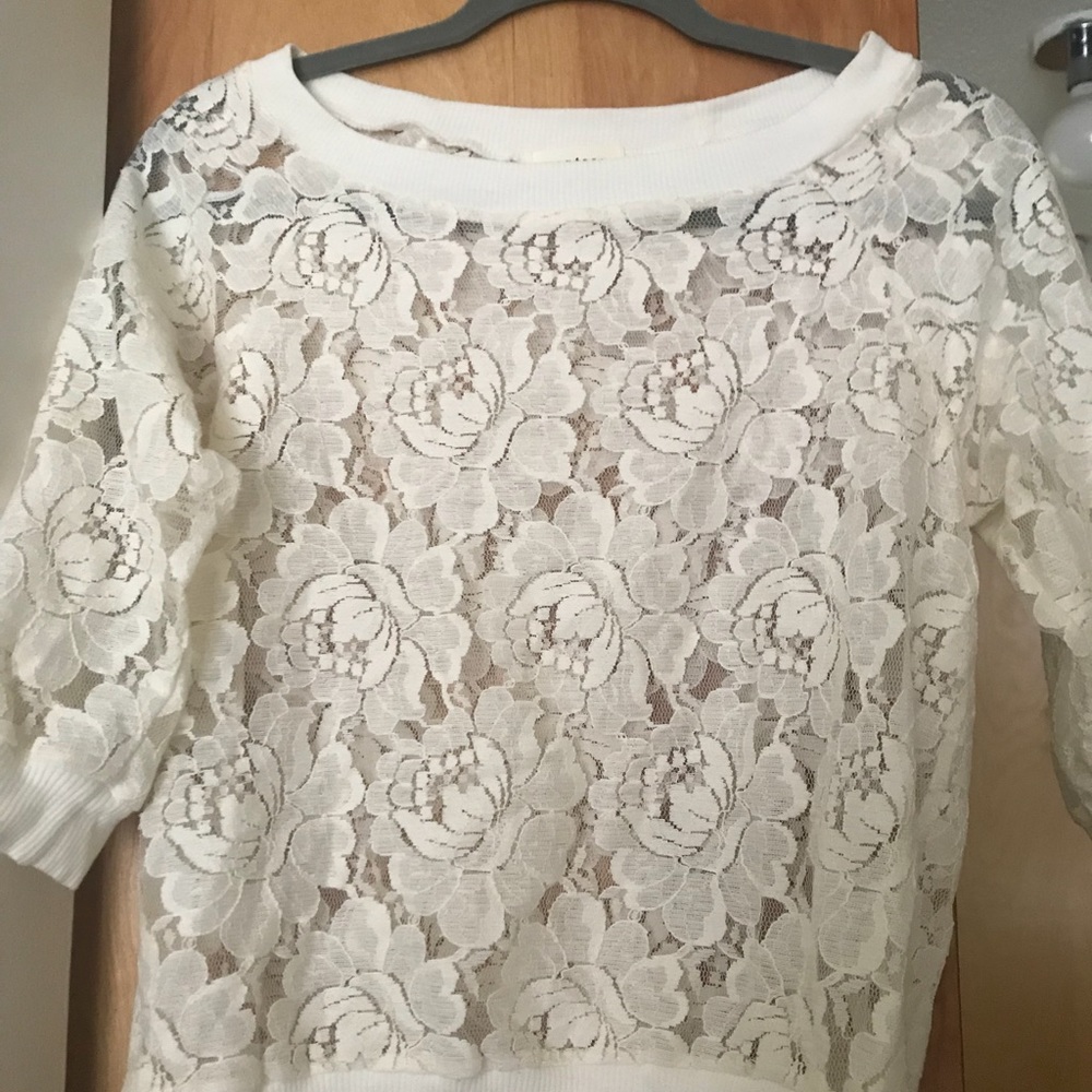 Monteau lace 3/4 shirt